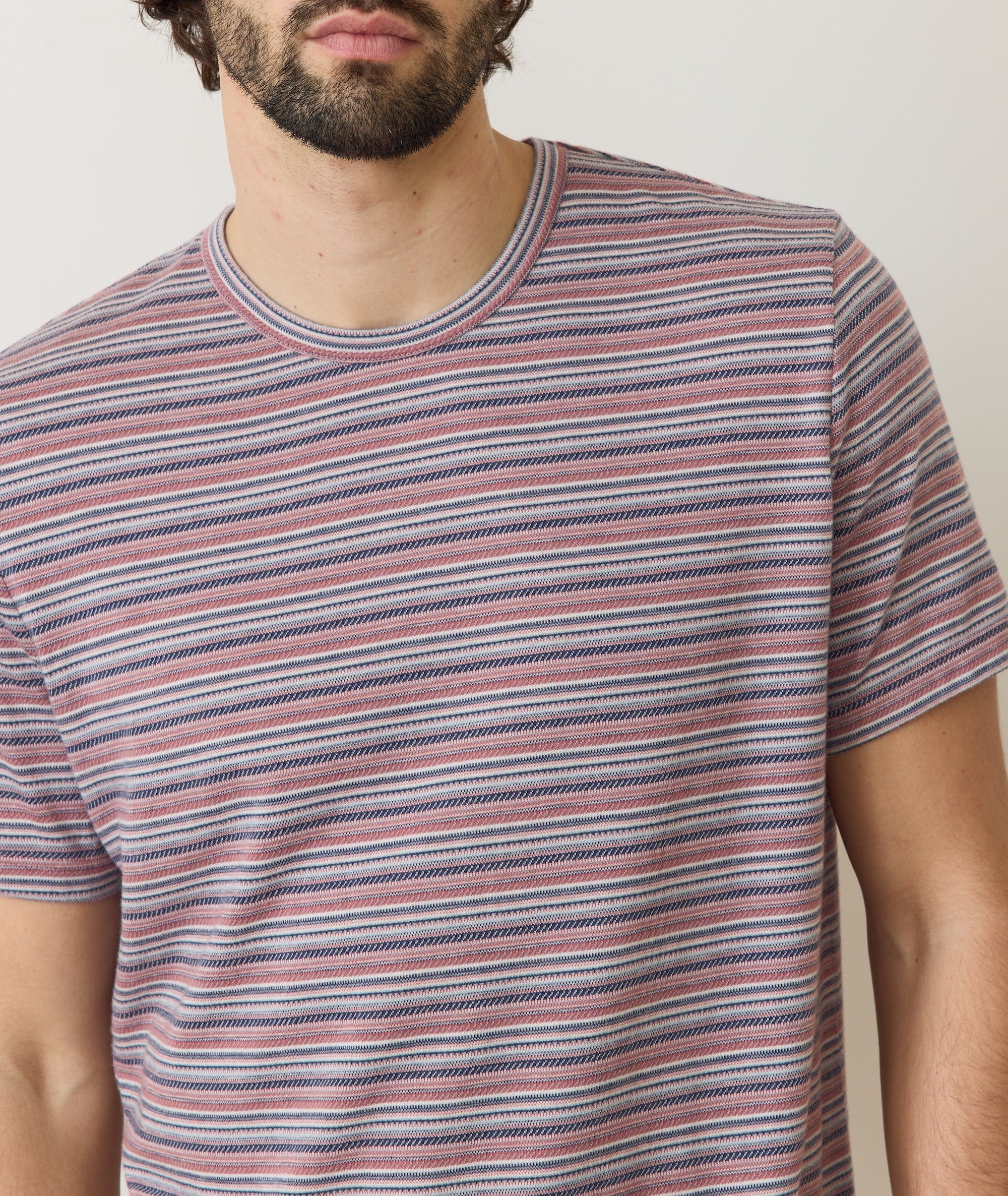 Signature Jacquard Crew Tee - Image 6
