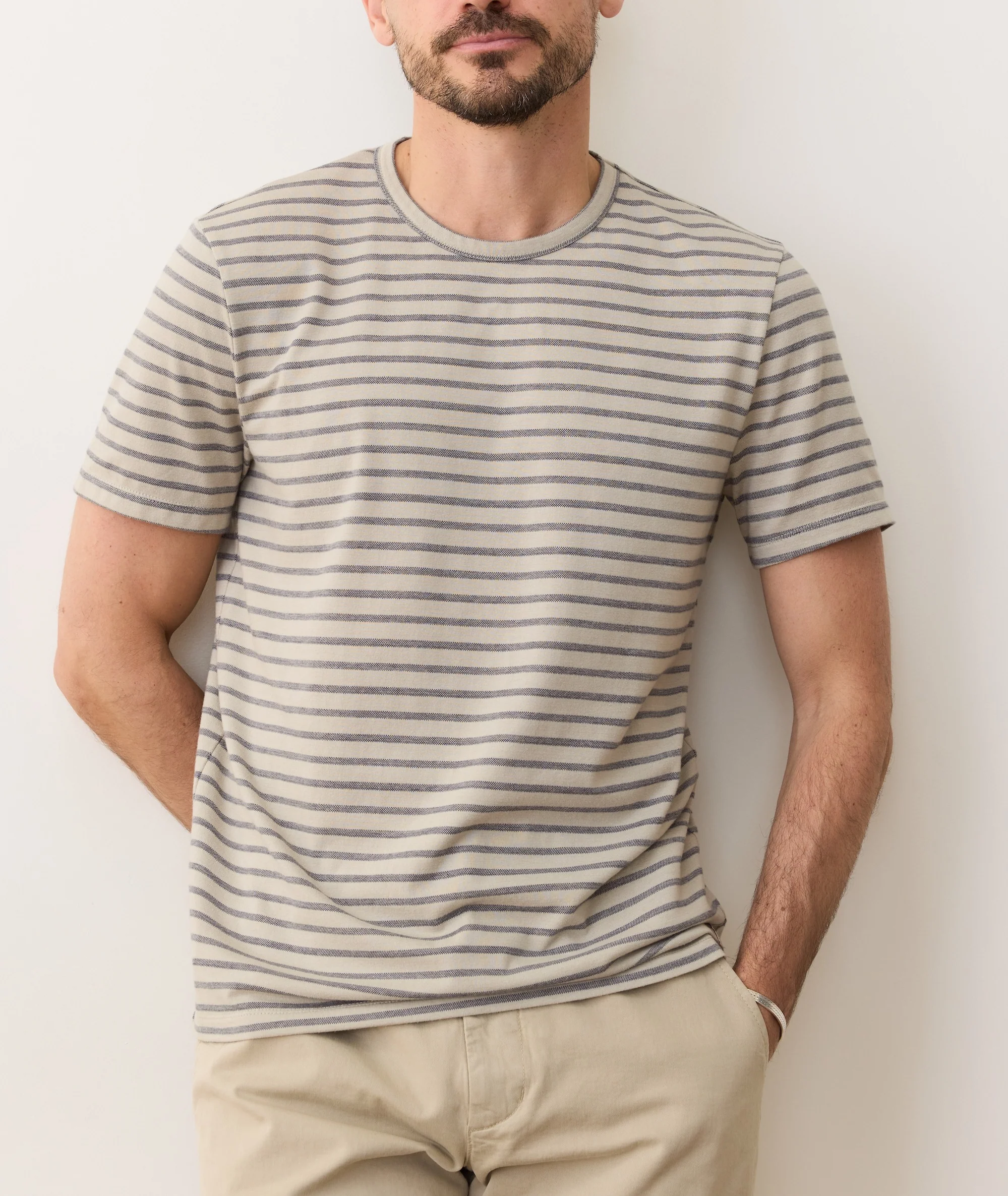 Signature Jacquard Crew Tee - Image 3