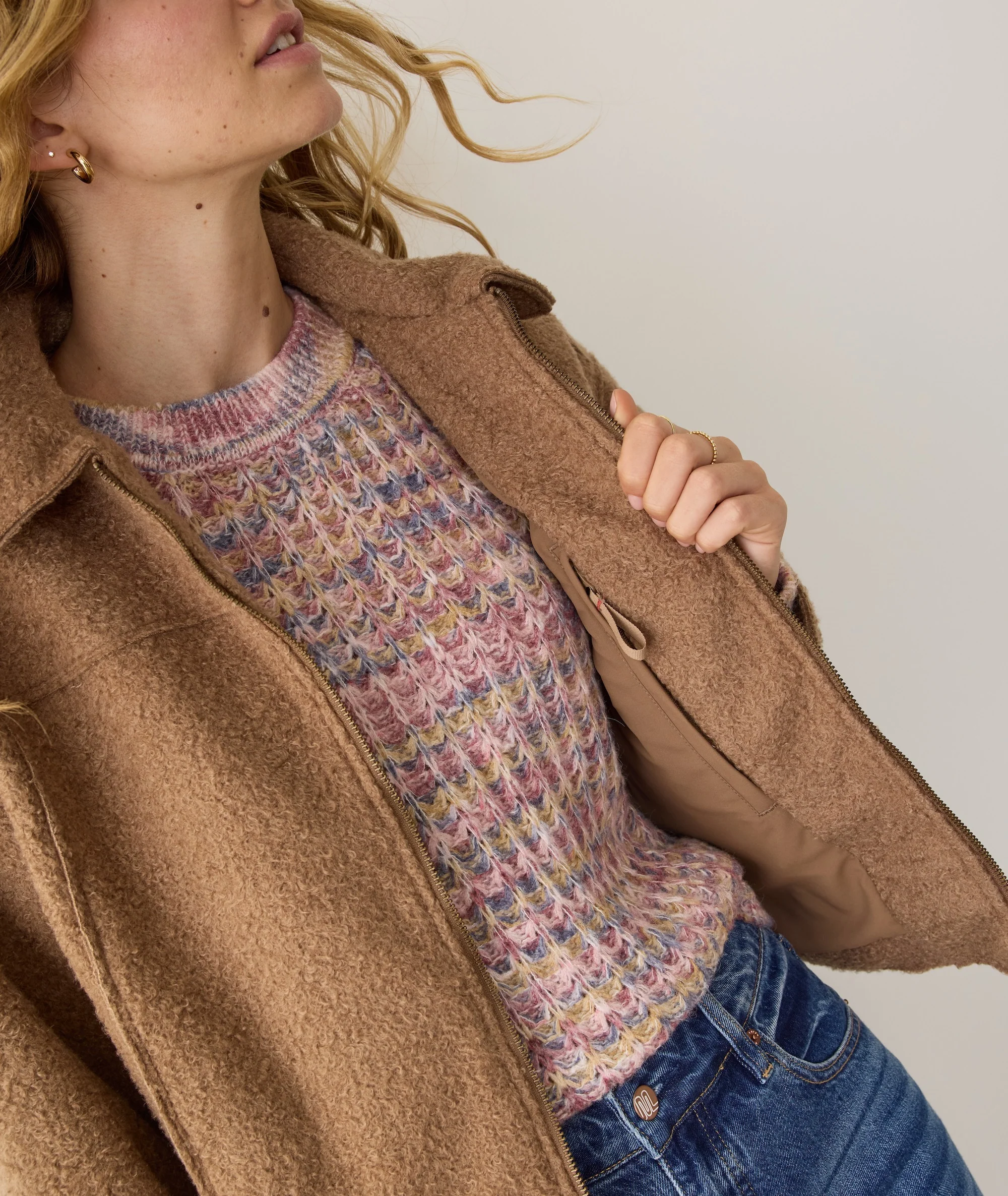 Sloane Boucle Crop Jacket - Image 3