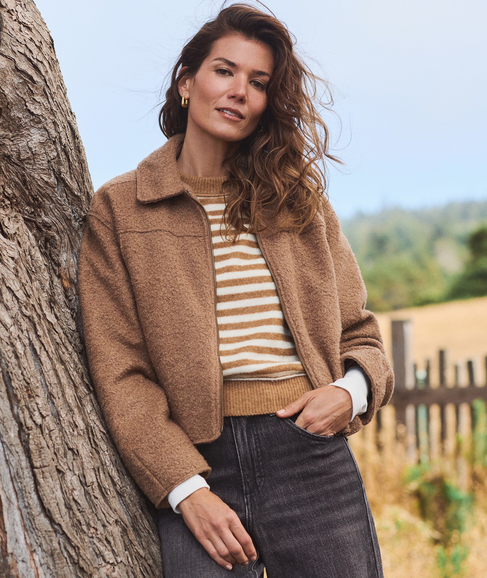 Sloane Boucle Crop Jacket - Image 4