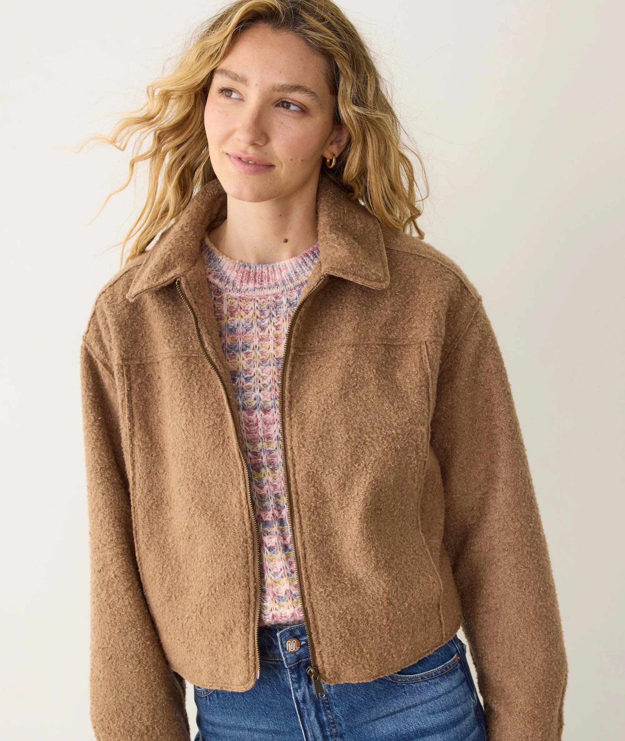 Sloane Boucle Crop Jacket - Image 5