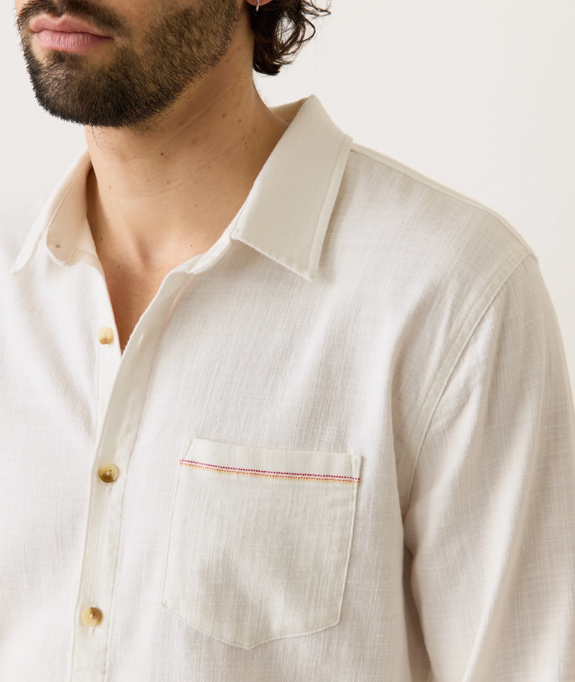 Stretch Selvage Long Sleeve Shirt - Image 4