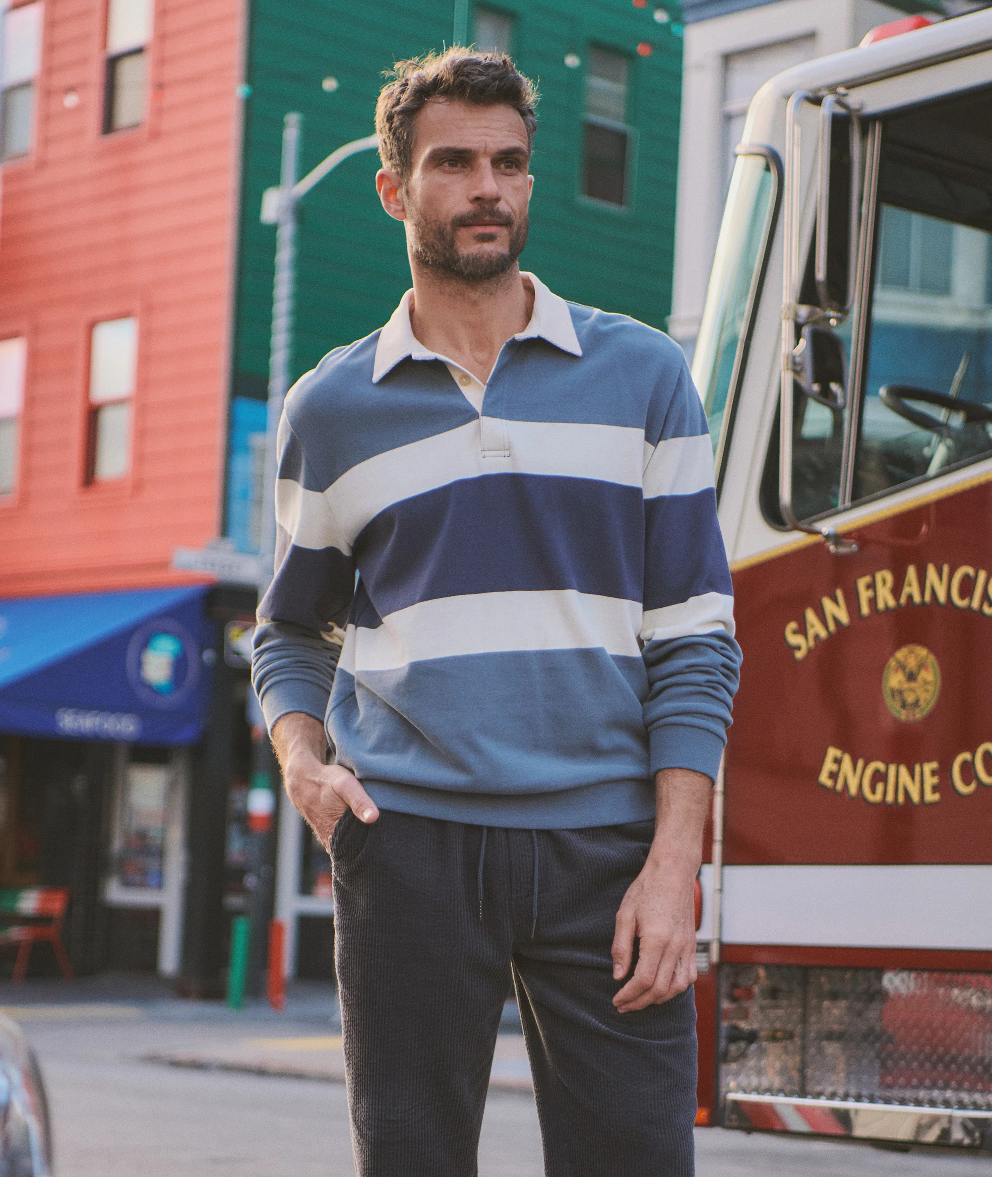 Sueded Rugby Polo - Image 3