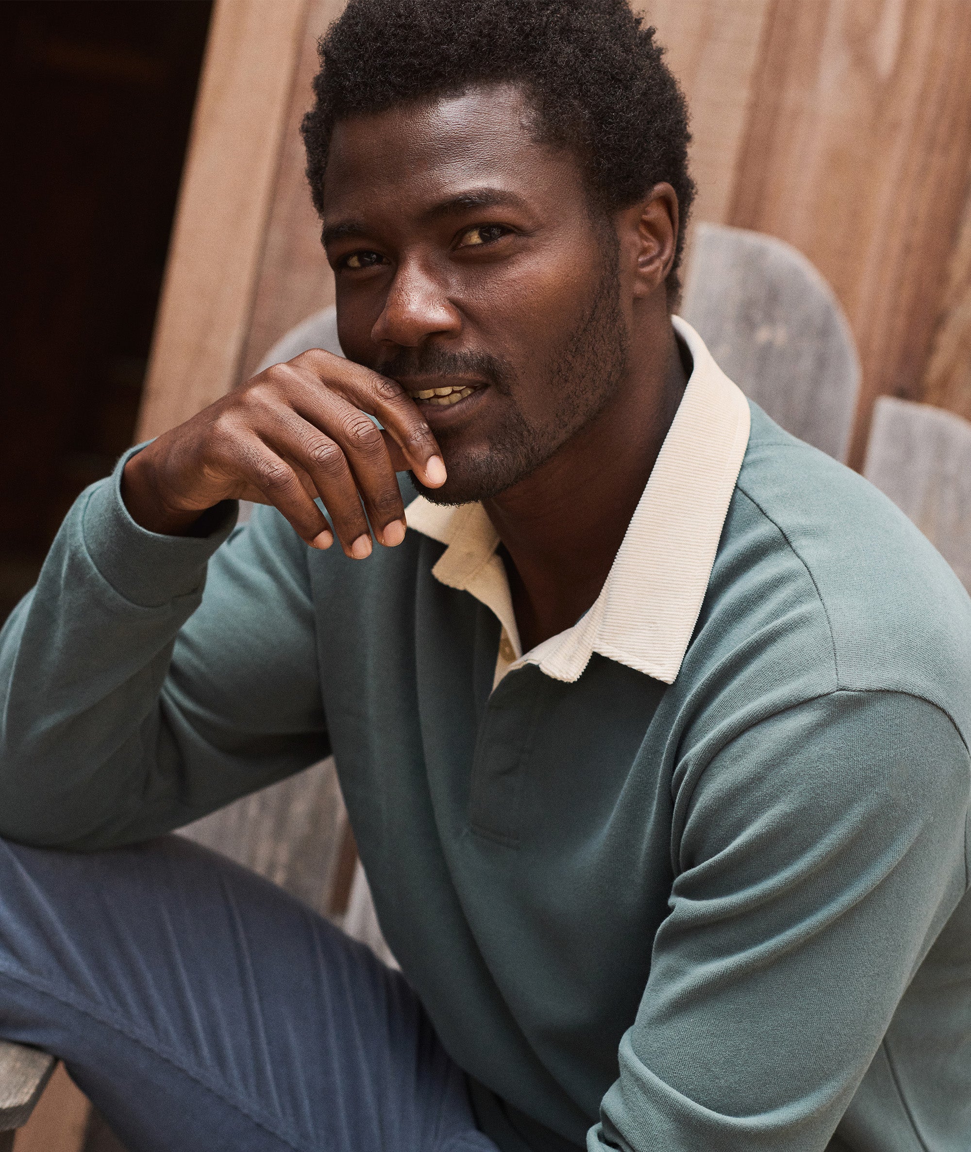 Sueded Rugby Polo - Image 3