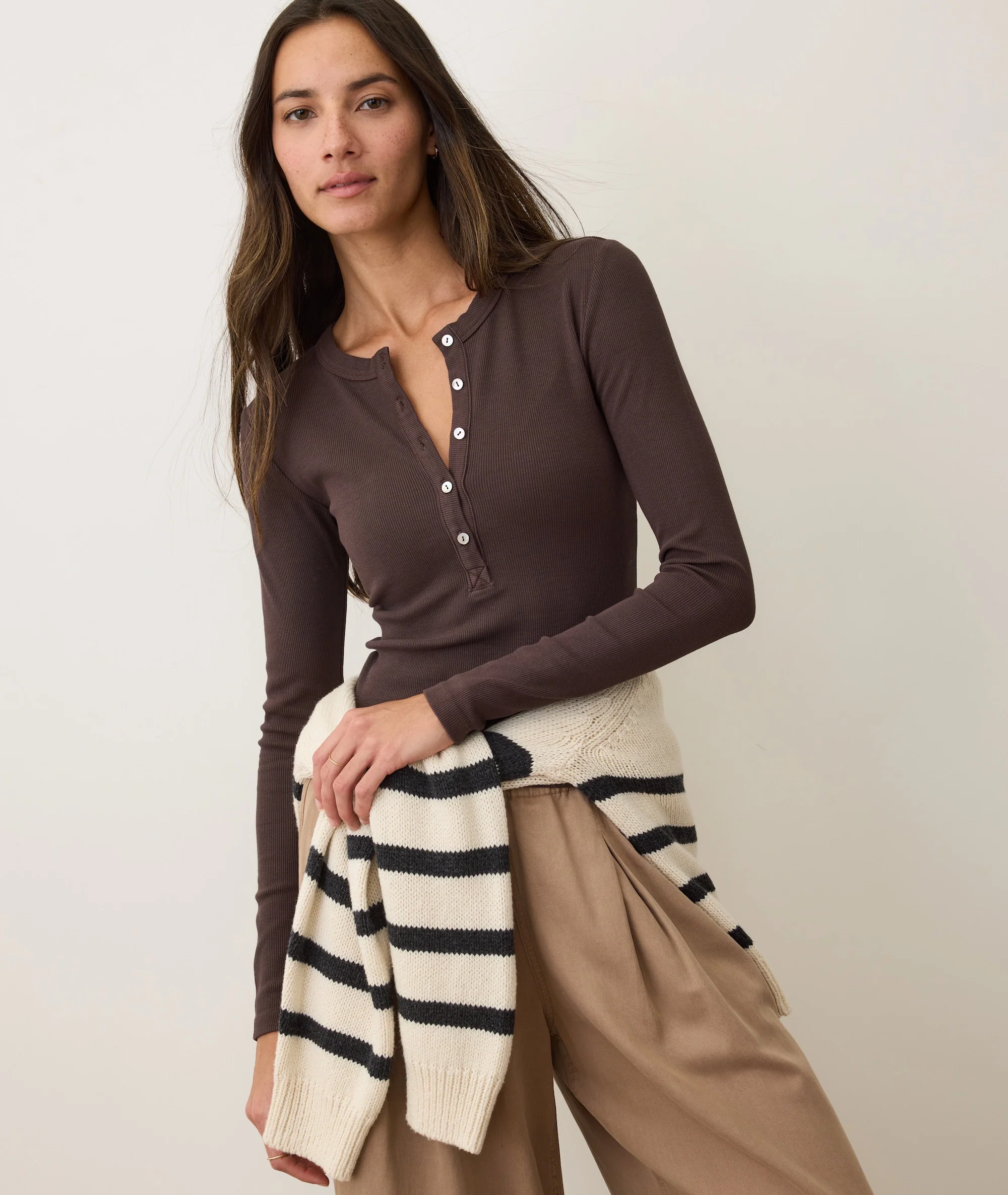Lexi Rib Sun-In Henley - Image 3