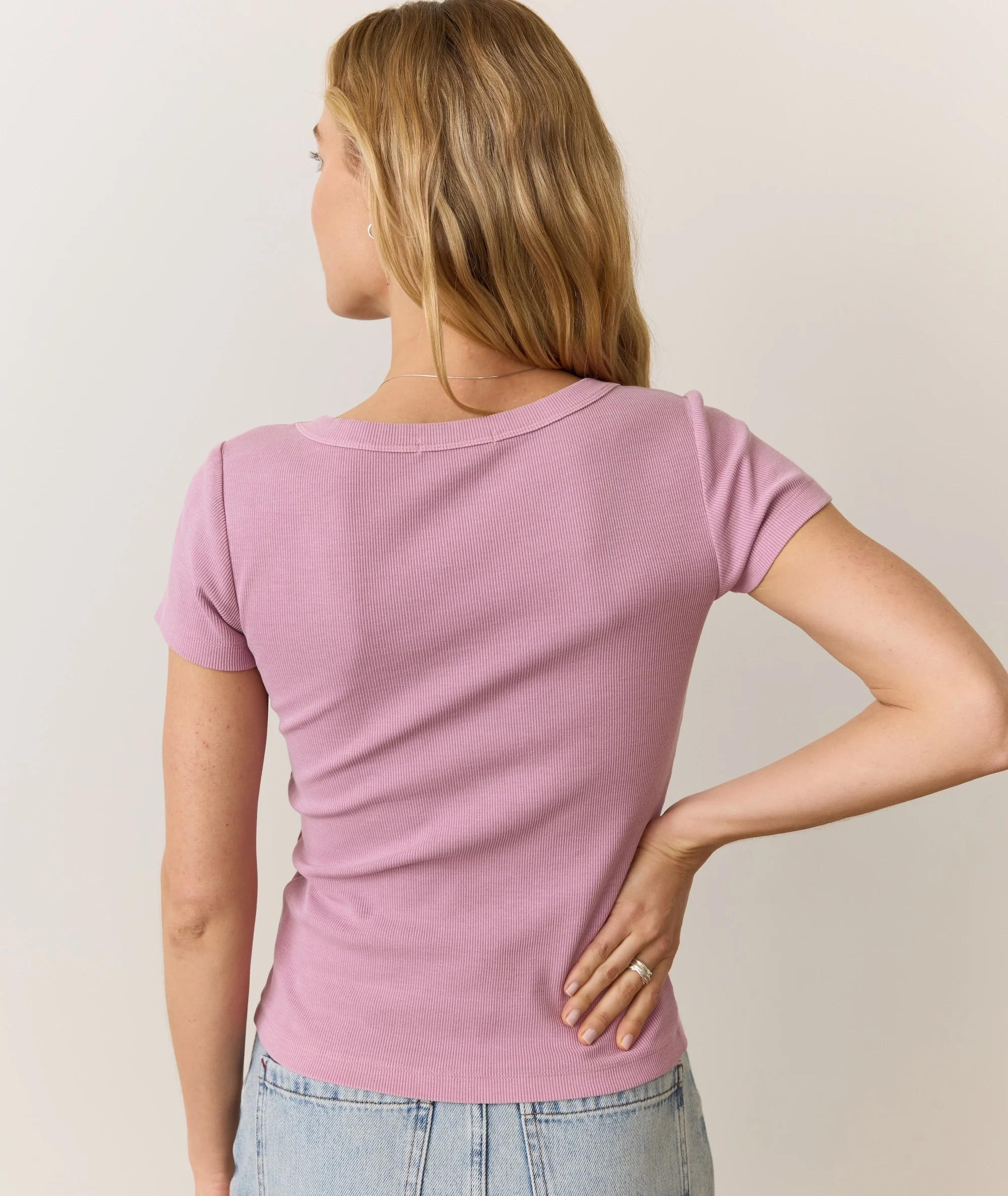 Lexi Rib Sun-In Scoop Tee - Image 3