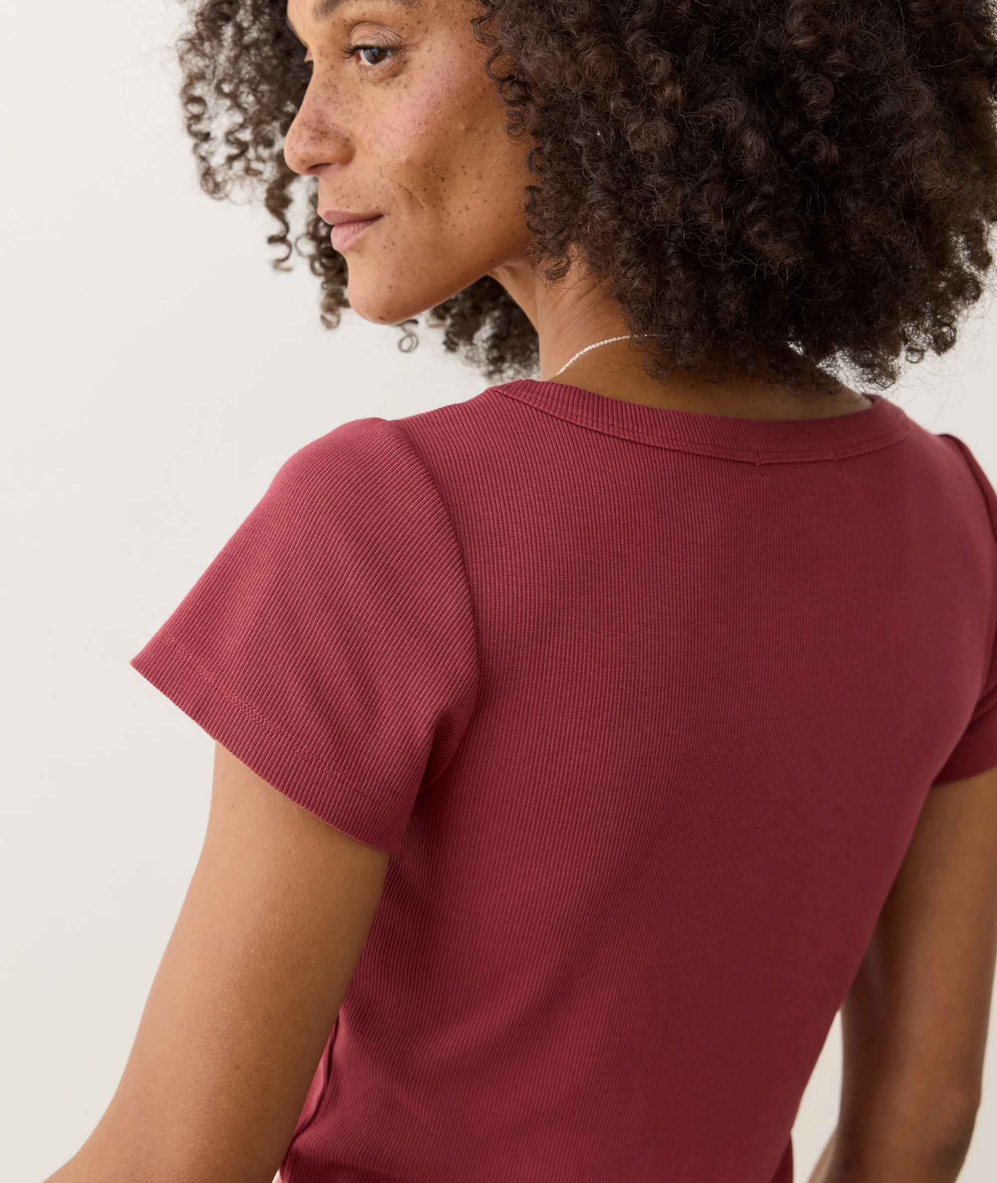 Lexi Rib Sun-In Scoop Tee - Image 6