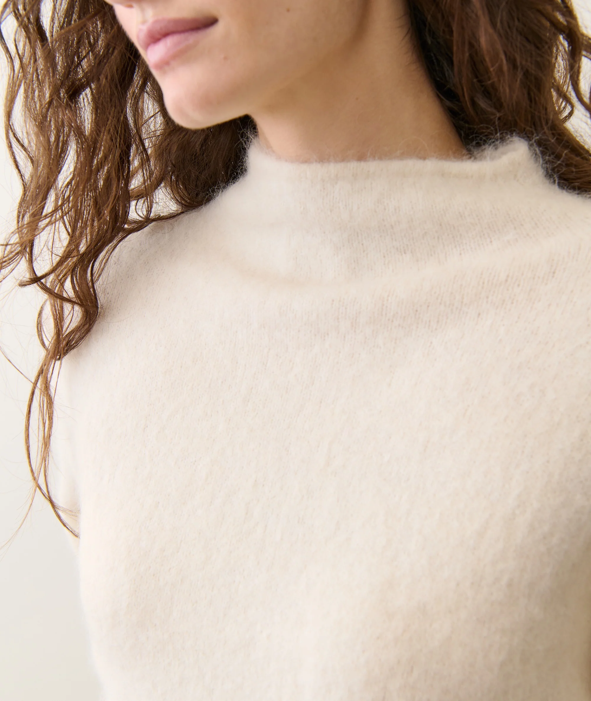 Suri Alpaca Mock Neck Sweater - Image 5