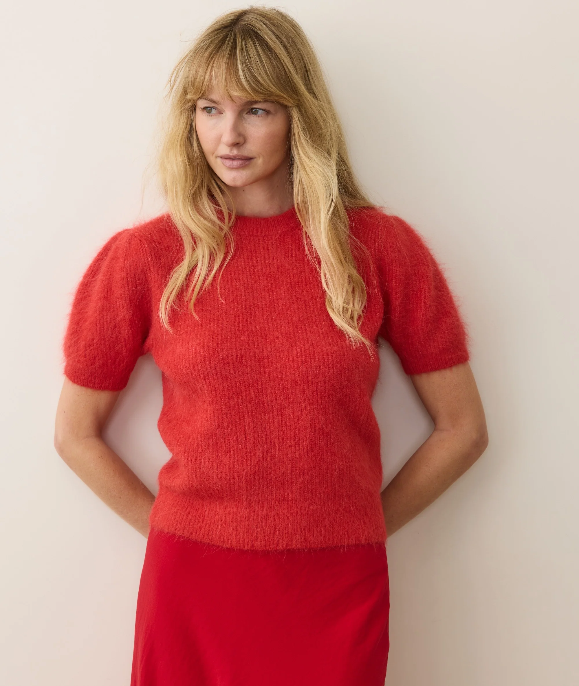 Suri Alpaca Puff Sleeve Sweater - Image 2