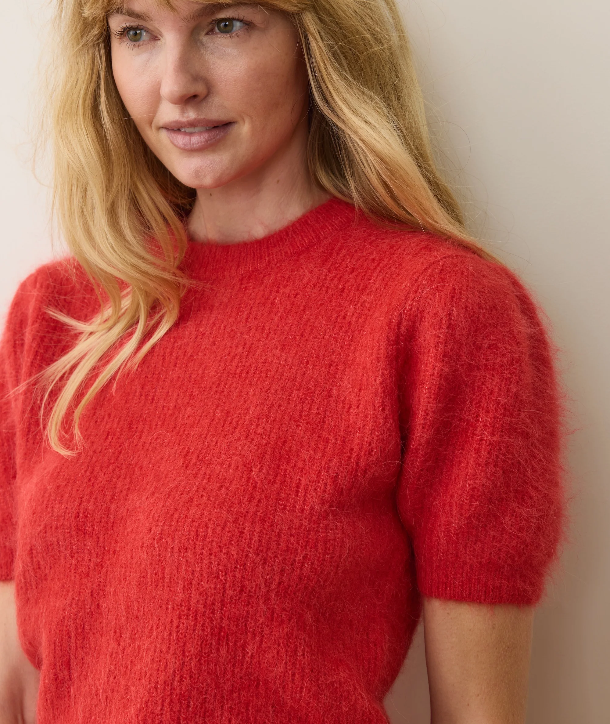 Suri Alpaca Puff Sleeve Sweater - Image 3