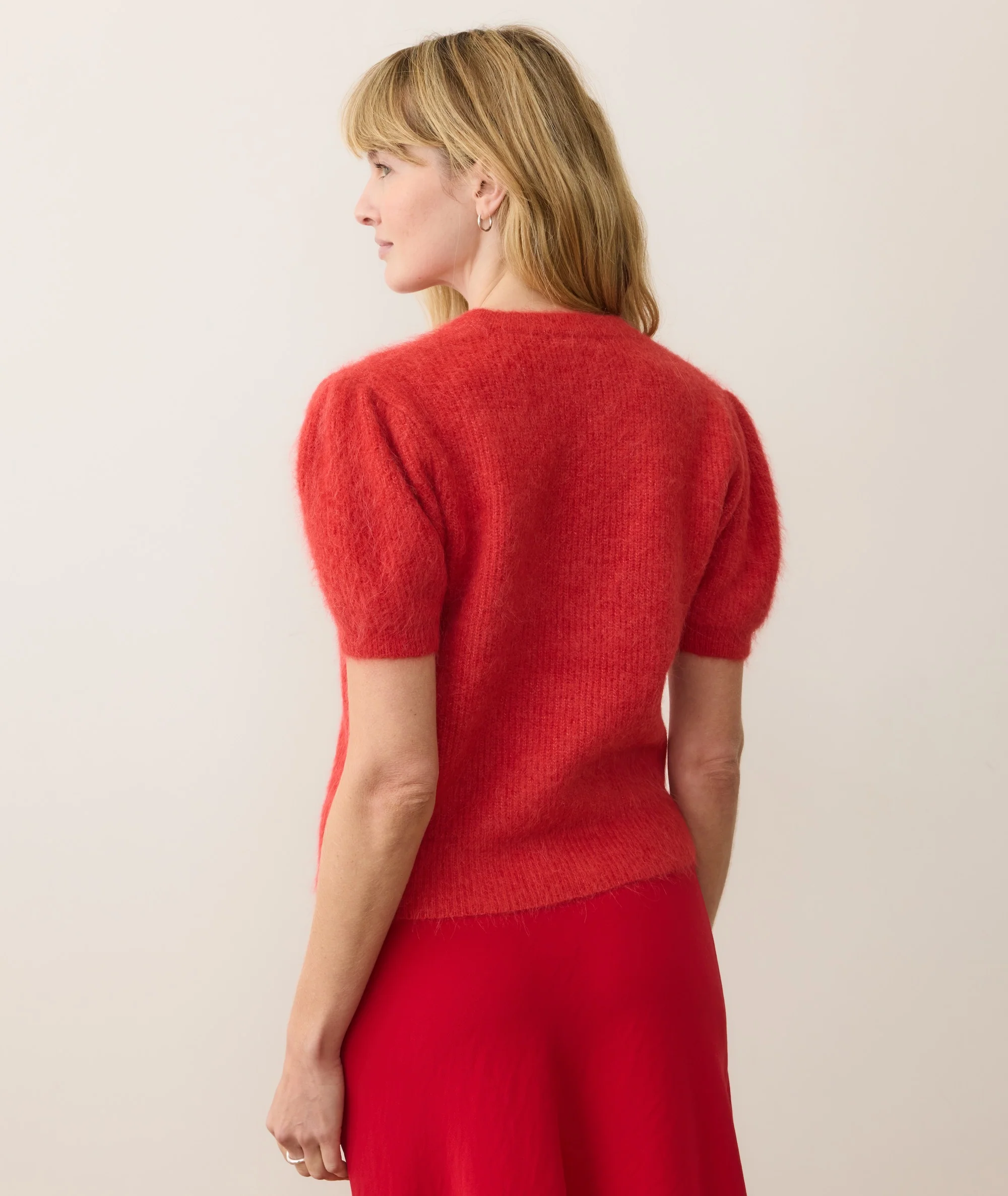 Suri Alpaca Puff Sleeve Sweater - Image 9