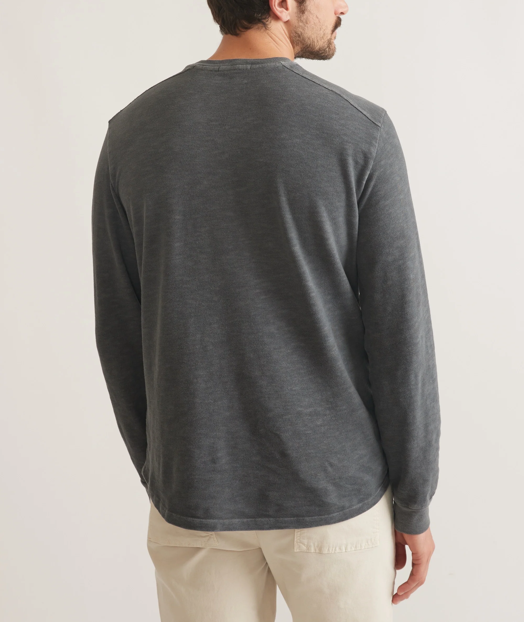 Vintage Heavy Slub Long Sleeve Henley - Image 4