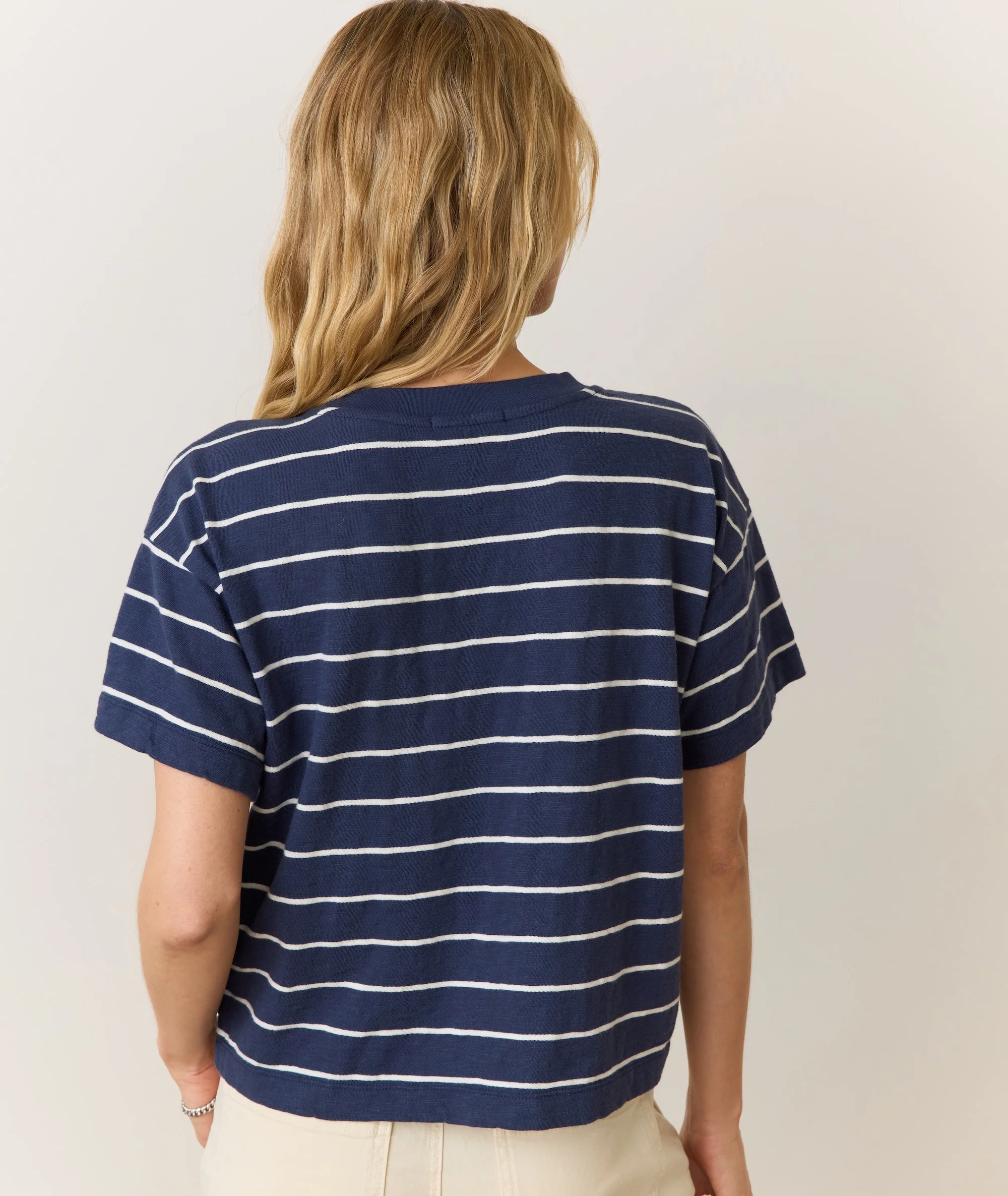 Sadie Vintage Slub Crop Tee - Image 3