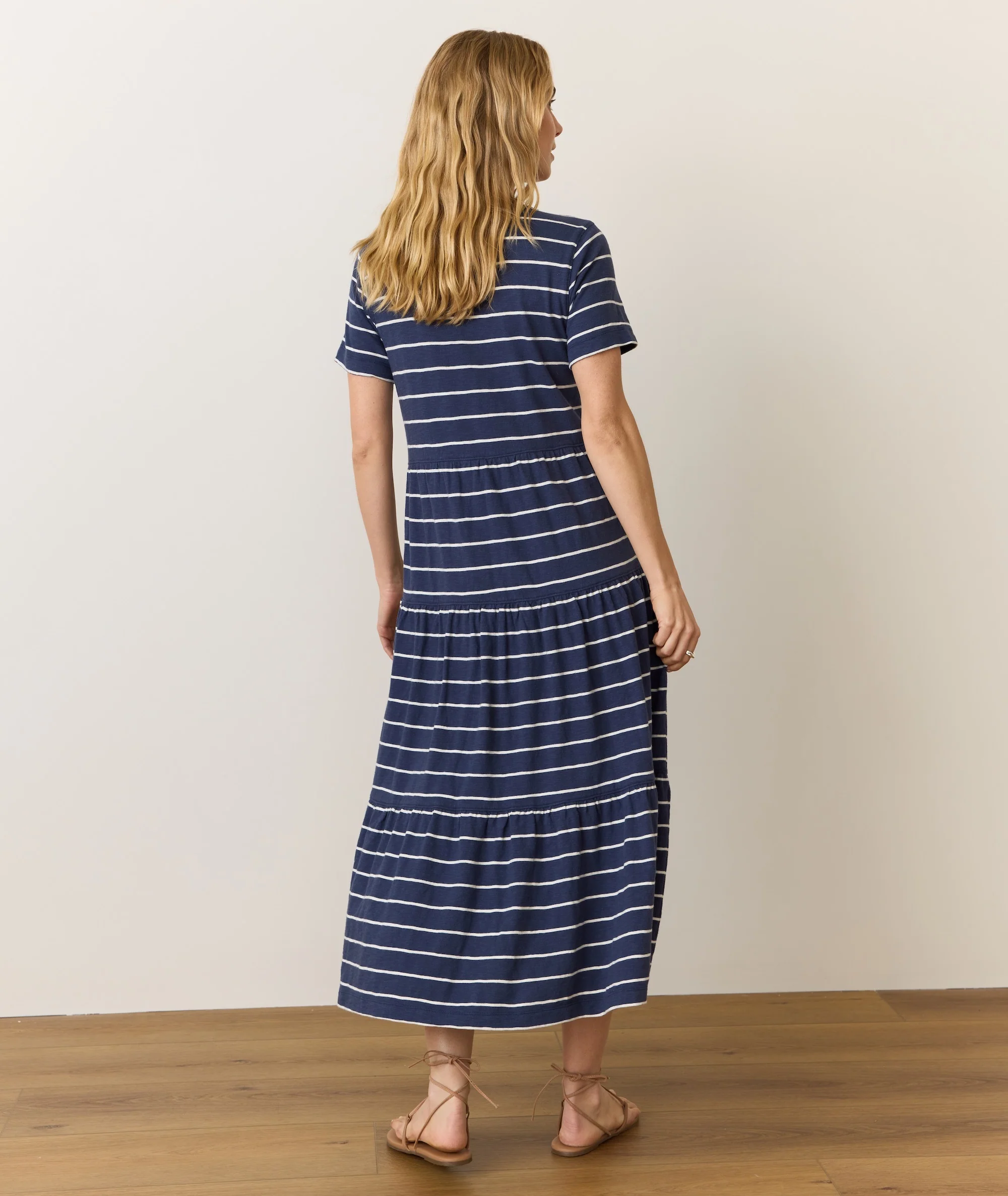 Sadie Vintage Slub Midi Dress - Image 6