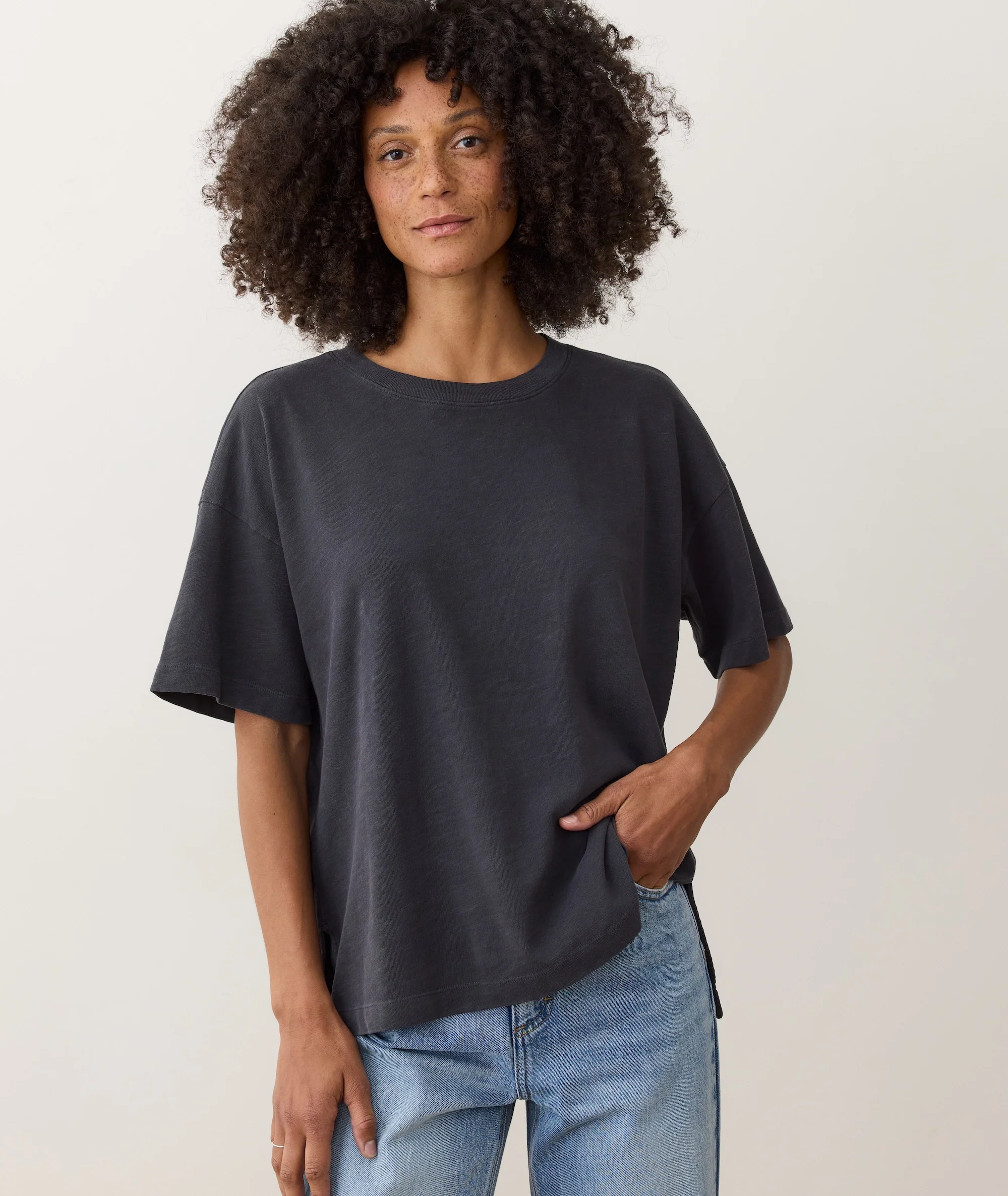 Sadie Vintage Slub Oversized Tee - Image 3