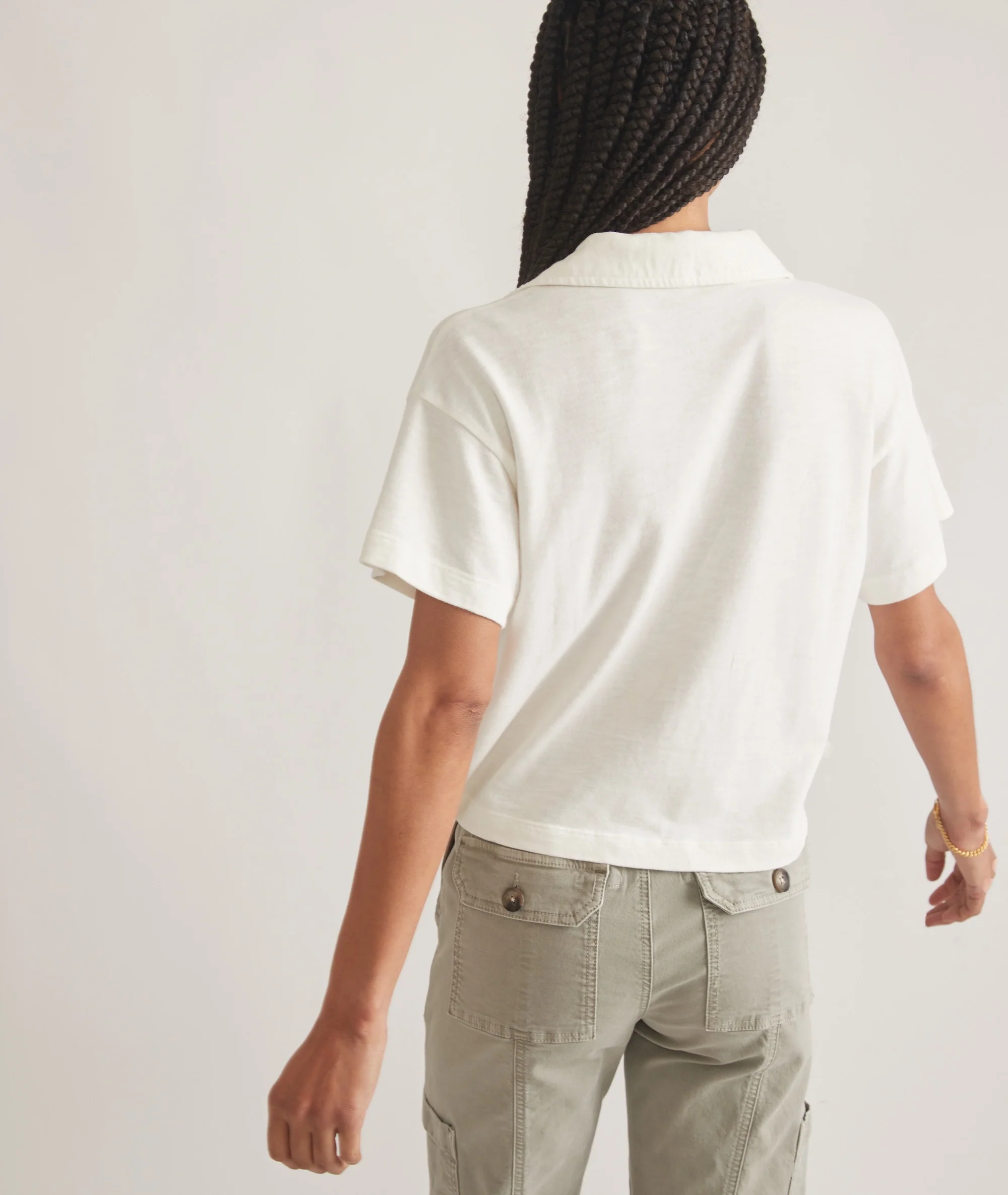 Vintage Slub Polo Tee - Image 4