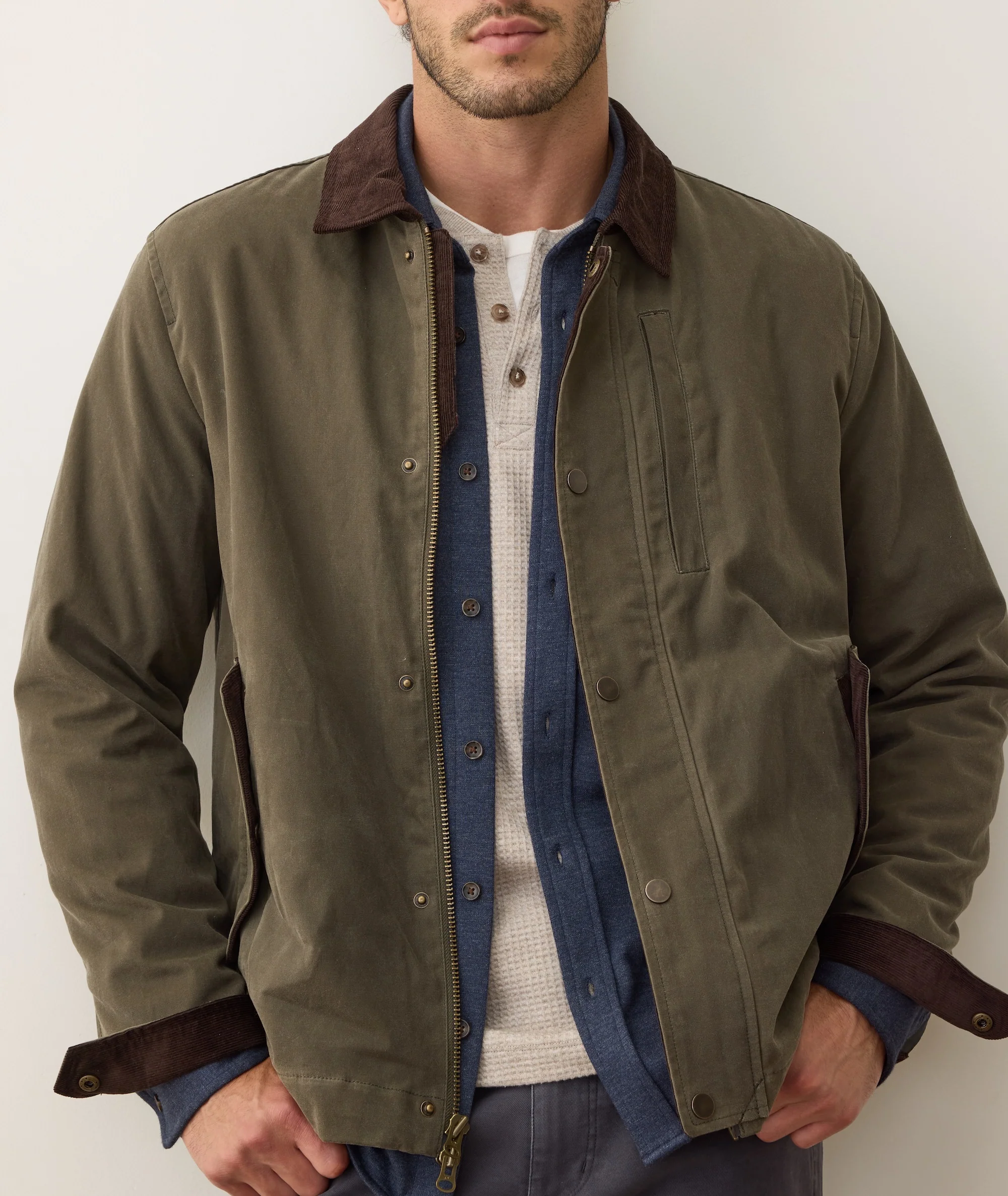 Weston Wax Canvas Barn Jacket - Image 3