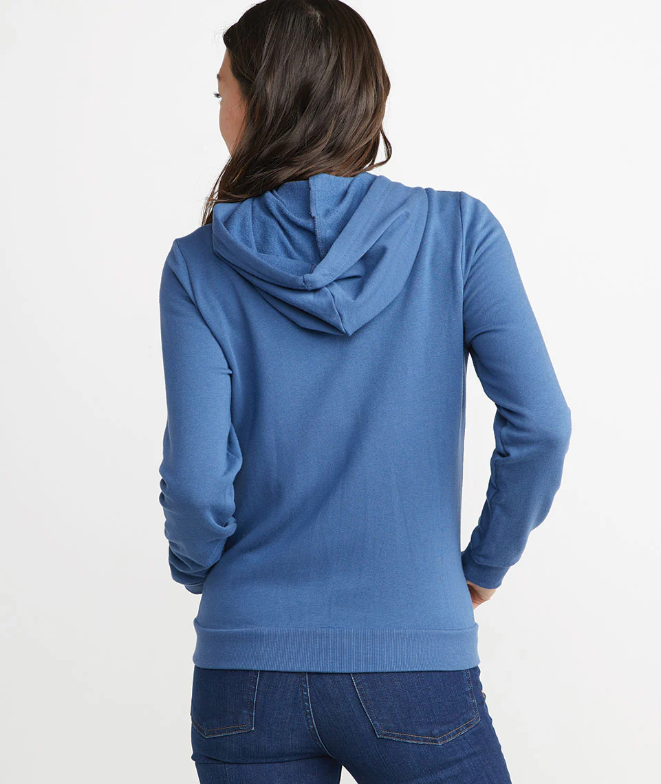 Women's Afternoon Hoodie in Faded Navy - Image 4