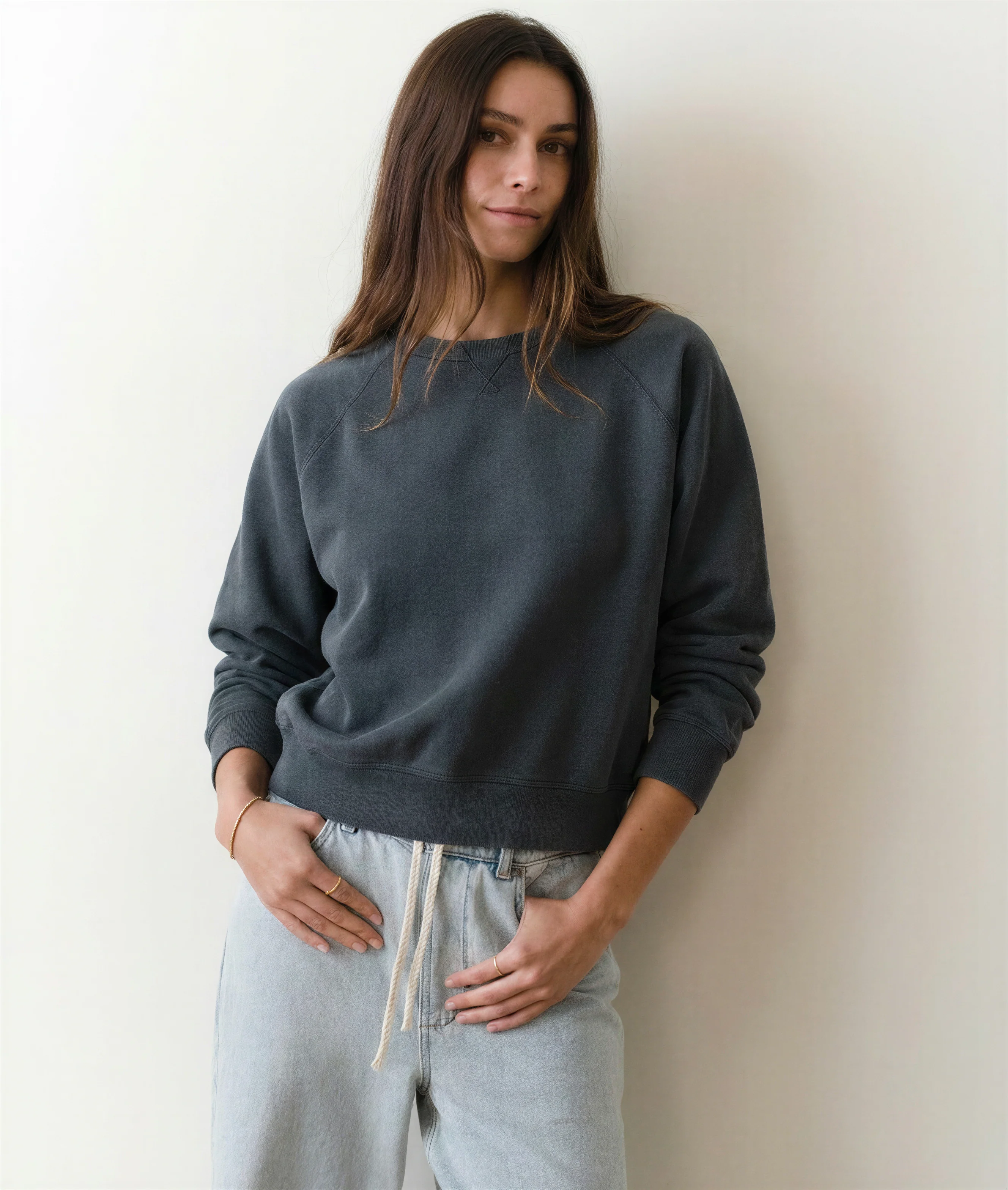 Women's Cloud 9 Fleece Sweatshirt in Black - Image 2