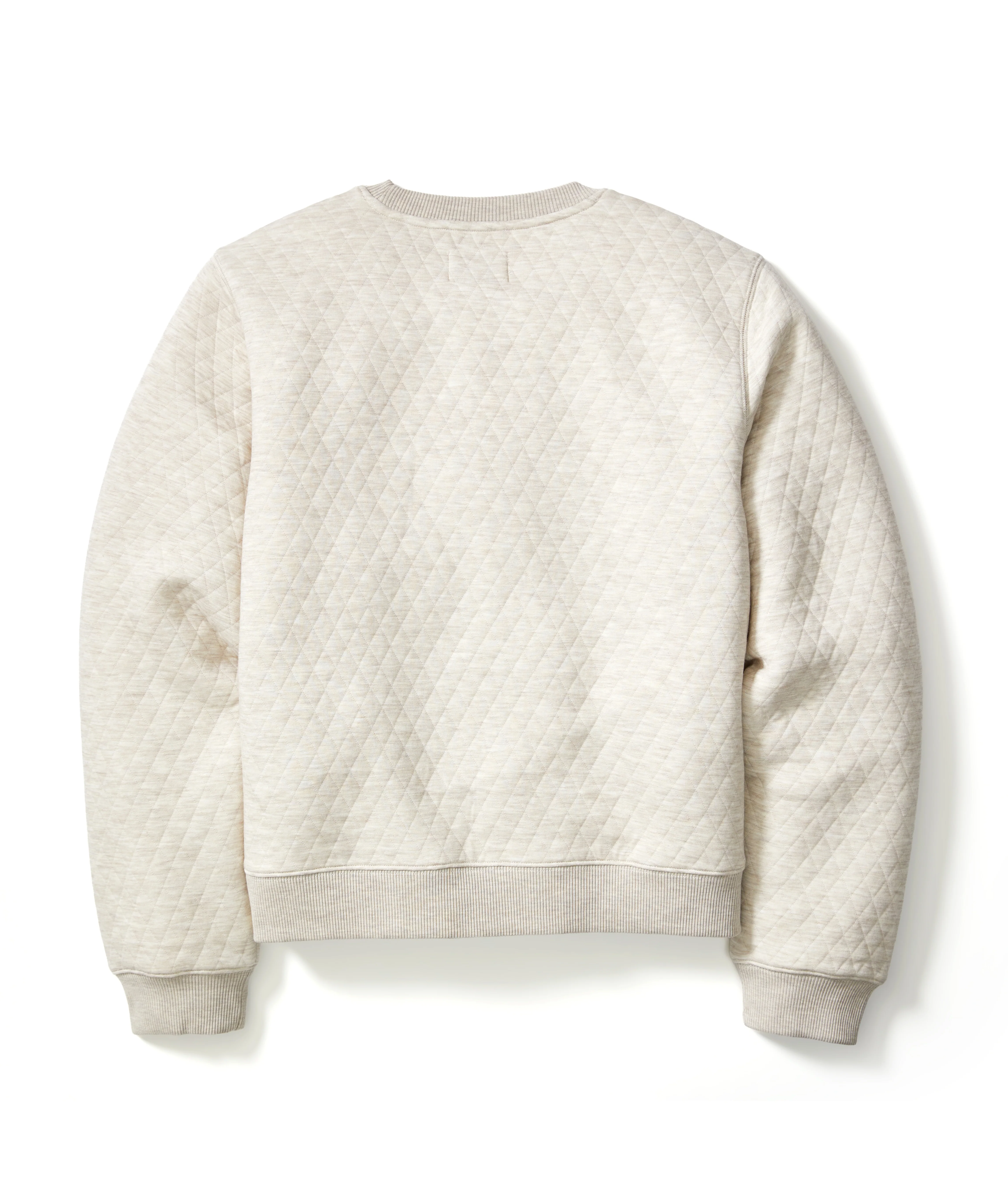 Women's Corbet Quilted Crewneck in Oat - Image 3